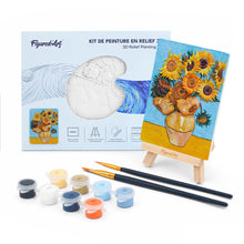 Cargar imagen en el visor de la galería, Kit de pintura en relieve - Los girasoles, Van Gogh Figured'Art