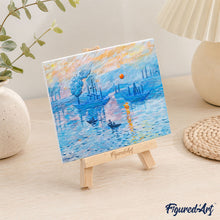 Cargar imagen en el visor de la galería, Kit de pintura en relieve - Impresión, sol naciente, Monet