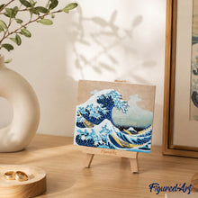 Cargar imagen en el visor de la galería, Kit de pintura en relieve - La gran ola de Kanagawa