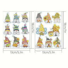 Cargar imagen en el visor de la galería, Diamond Painting 5D 17 Pegatinas Gnomo