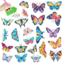 Cargar imagen en el visor de la galería, Diamond Painting 5D 23 Pegatinas Mariposas