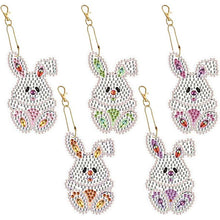 Cargar imagen en el visor de la galería, Colgante Diamond Painting 5D Conejos