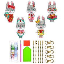 Cargar imagen en el visor de la galería, Colgante Diamond Painting 5D Conejo de Pascua Conjunto 2