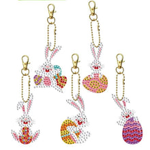 Cargar imagen en el visor de la galería, Colgante Diamond Painting 5D Conejo de Pascua Conjunto de 3