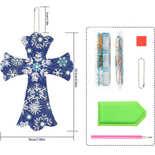 Cargar imagen en el visor de la galería, Colgante Decorativo Diamond Painting Cruz Estrella