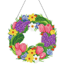 Cargar imagen en el visor de la galería, Corona Diamond Painting Doble Cara Tulipanes