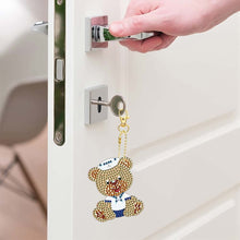 Cargar imagen en el visor de la galería, Llavero Diamond Painting 5D con Oso 5 Piezas