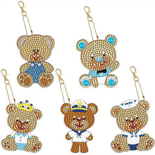 Cargar imagen en el visor de la galería, Llavero Diamond Painting 5D con Osos 5 Piezas