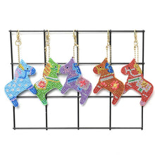 Cargar imagen en el visor de la galería, Llavero Diamond Painting 5D Caballos