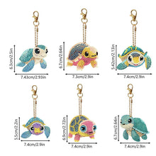 Cargar imagen en el visor de la galería, Colgante Tortuga Diamond Painting 6 Piezas