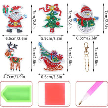 Cargar imagen en el visor de la galería, Llavero Diamond Painting 5D con Navidad 5 Piezas