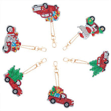 Cargar imagen en el visor de la galería, Llavero Diamond Painting 5D Navidad 6 Piezas