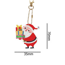 Cargar imagen en el visor de la galería, Llavero Diamond Painting 5D Navidad 8 Piezas