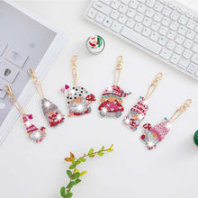 Cargar imagen en el visor de la galería, Llavero Diamond Painting 5D Gnomo con Champiñones