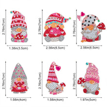 Cargar imagen en el visor de la galería, Llavero Diamond Painting 5D Gnomo con Champiñones