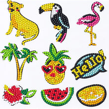 Cargar imagen en el visor de la galería, Conjunto de Pegatinas Diamond Painting Bonjour