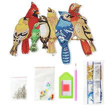 Cargar imagen en el visor de la galería, Colgador de Puerta Diamond Painting 5D con 7 Pájaros