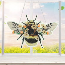 Cargar imagen en el visor de la galería, Colgador de Puerta Diamond Painting 5D Abeja