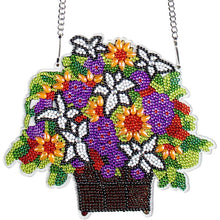 Cargar imagen en el visor de la galería, Colgante de Puerta Diamond Painting 5D con Maceta de Flores
