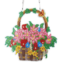 Cargar imagen en el visor de la galería, Colgante de Puerta Diamond Painting 5D Maceta de Flores