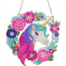 Cargar imagen en el visor de la galería, Colgador de Puerta Diamond Painting 5D Unicornio