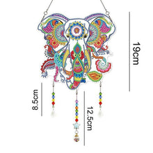 Cargar imagen en el visor de la galería, Colgador de Puerta Diamond Painting 5D con Elefante