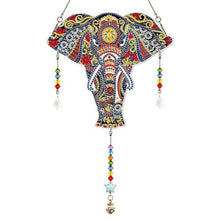 Cargar imagen en el visor de la galería, Colgante de Puerta Diamond Painting 5D Elefante