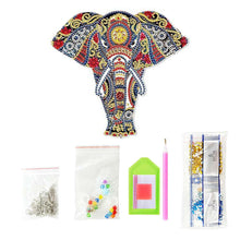 Cargar imagen en el visor de la galería, Colgador de Puerta Diamond Painting 5D Elefante