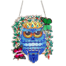 Cargar imagen en el visor de la galería, Colgante de Puerta Diamond Painting 5D Búho