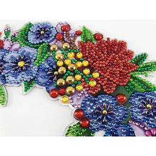 Cargar imagen en el visor de la galería, Colgante de Puerta Diamond Painting 5D Flamencos con LED y Colgante