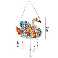 Cargar imagen en el visor de la galería, Colgante de Puerta Diamond Painting 5D Cisne