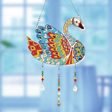 Cargar imagen en el visor de la galería, Colgante de Puerta Diamond Painting 5D Cisne