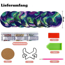 Cargar imagen en el visor de la galería, Posavasos Diamond Painting 5D Aurora