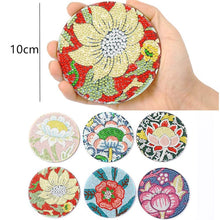 Cargar imagen en el visor de la galería, Posavasos Diamond Painting 5D con Flores