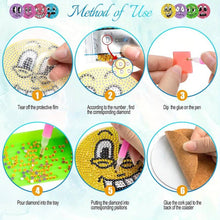 Cargar imagen en el visor de la galería, Posavasos Diamond Painting 5D Emoji 8 Piezas