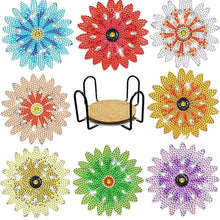 Cargar imagen en el visor de la galería, Posavasos Diamond Painting 5D Flores Coloridas