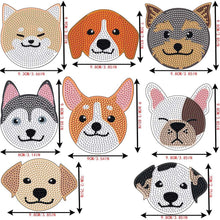 Cargar imagen en el visor de la galería, Posavasos Diamond Painting 5D Perros