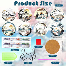Cargar imagen en el visor de la galería, Posavasos Diamond Painting 5D Paisaje