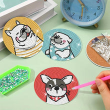 Cargar imagen en el visor de la galería, Posavasos Diamond Painting 5D con Perros Afortunados