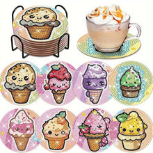 Cargar imagen en el visor de la galería, Posavasos Diamond Painting 5D Conos de Helado Divertidos