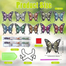 Cargar imagen en el visor de la galería, Posavasos Diamond Painting 5D Mariposas Conjunto de 10 Piezas
