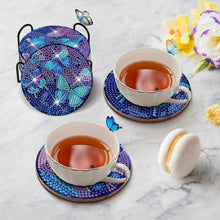 Cargar imagen en el visor de la galería, Posavasos Diamond Painting Mariposas