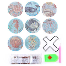Cargar imagen en el visor de la galería, Posavasos Diamond Painting 5D Animales Acuáticos