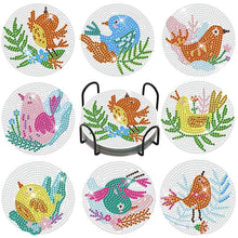 Cargar imagen en el visor de la galería, Posavasos Diamond Painting 5D con Pájaros