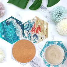 Cargar imagen en el visor de la galería, Posavasos Diamond Painting 5D Olas de Agua