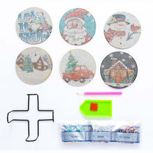Cargar imagen en el visor de la galería, Posavasos Diamond Art Navidad