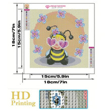 Cargar imagen en el visor de la galería, Diamond Painting Abeja para Niños con Marco de Fotos