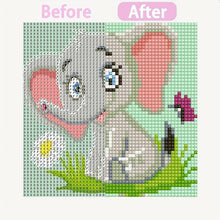 Cargar imagen en el visor de la galería, Diamond Painting 5D Niños Elefante con Marco de Foto