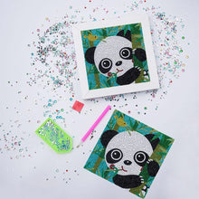 Cargar imagen en el visor de la galería, Diamond Painting con Panda para Niños con Marco de Fotos