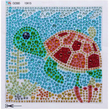 Cargar imagen en el visor de la galería, Diamond Painting Tortuga con Marco de Foto